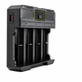 PUJIMAX 4-Slot USB-C Cylindrical-Cell Battery Charger