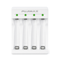 PUJIMAX 4-Slot AA/AAA USB-C Battery Charger
