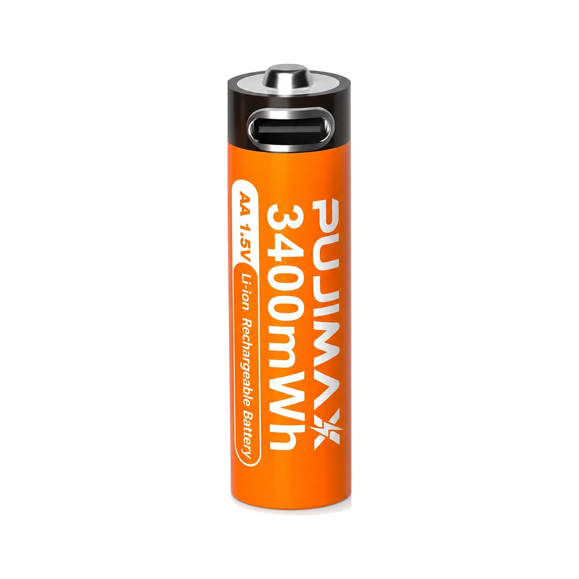 PUJIMAX AA 1.5V 3400mWh Li-ion USB-C Rechargeable Battery
