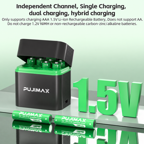 PUJIMAX PJ-L810 charging slots and battery compatibility