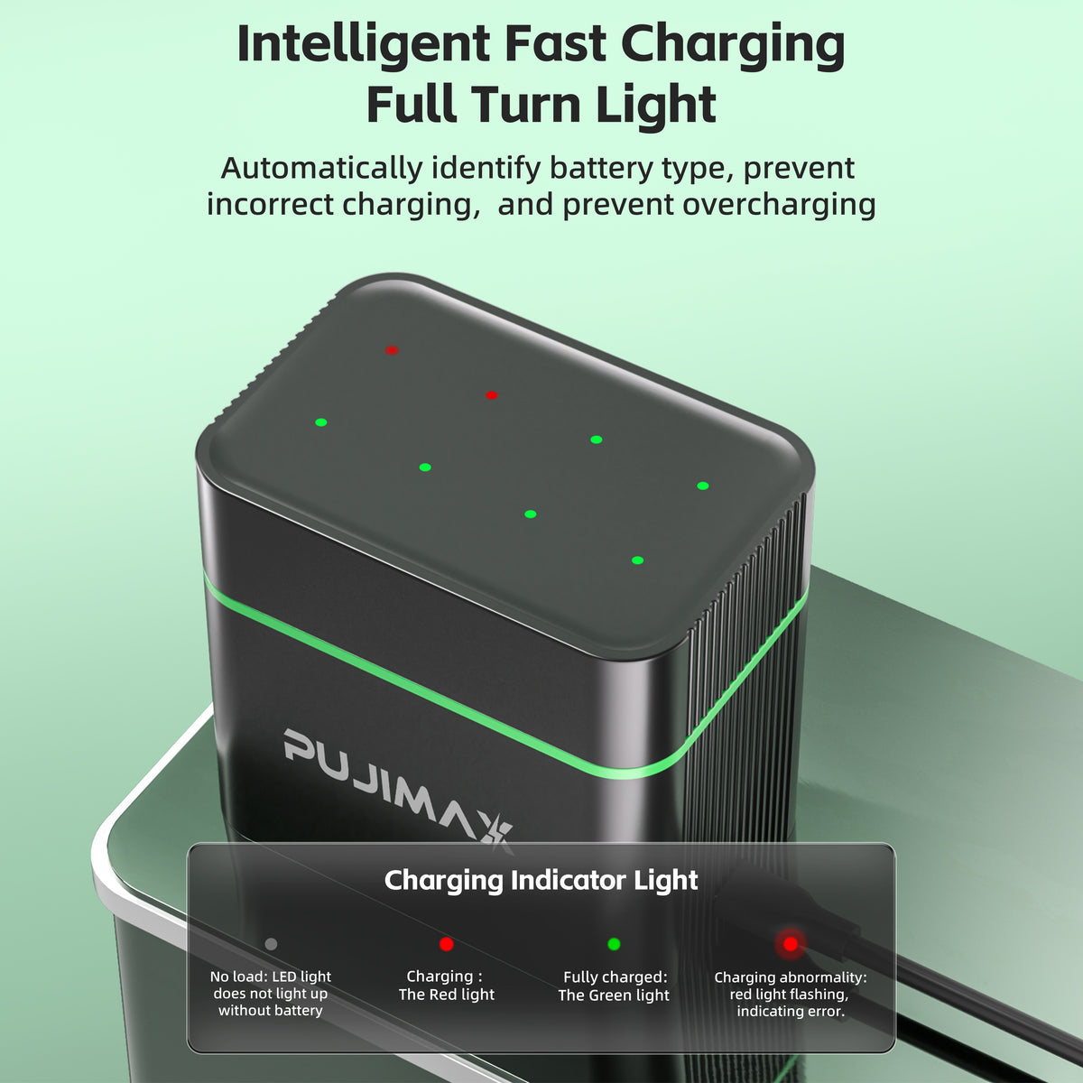 PUJIMAX PJ-L812 charging status indicator guide