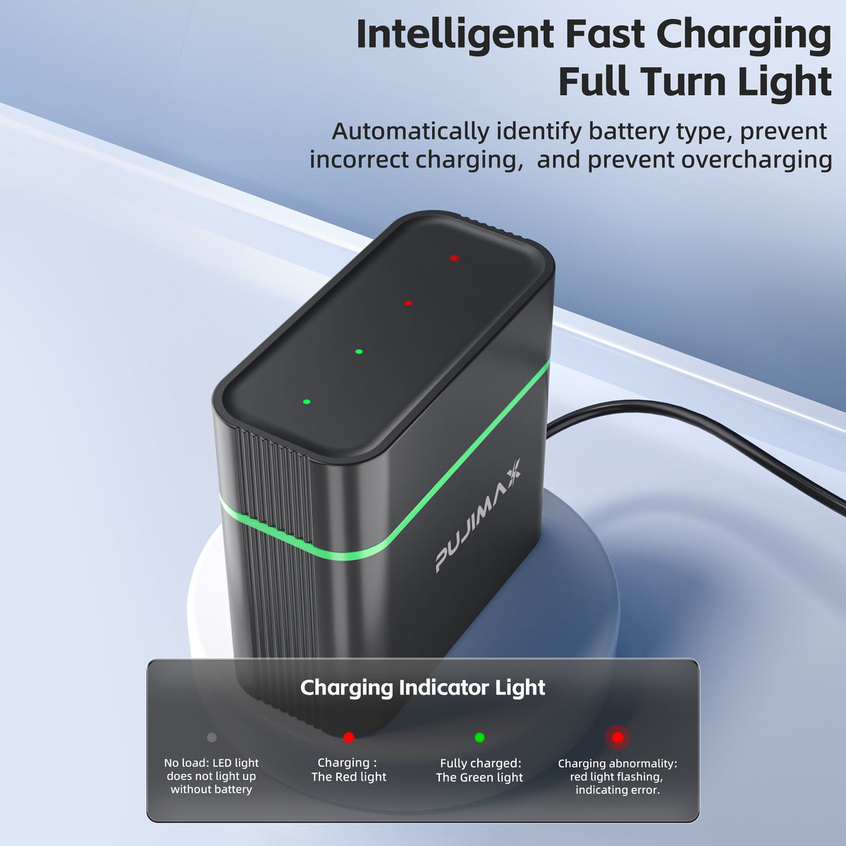PUJIMAX PJ-L411 charging status indicator guide