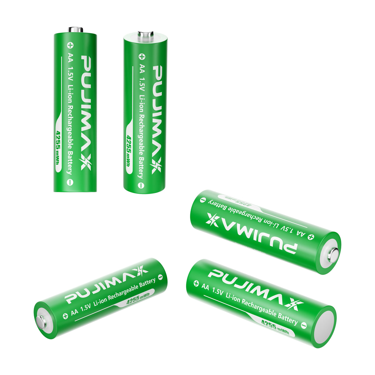 PUJIMAX AA battery component views