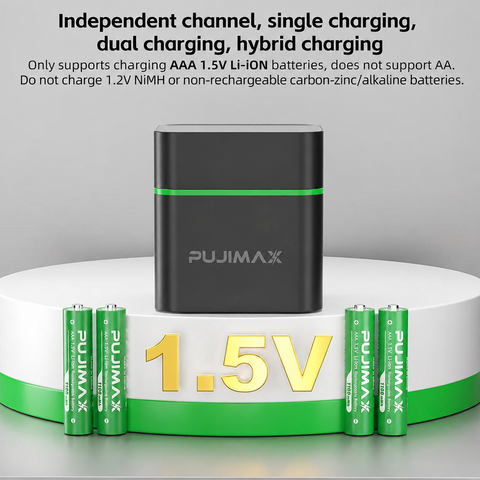 PUJIMAX PJ-L1210 charging slots and battery compatibility