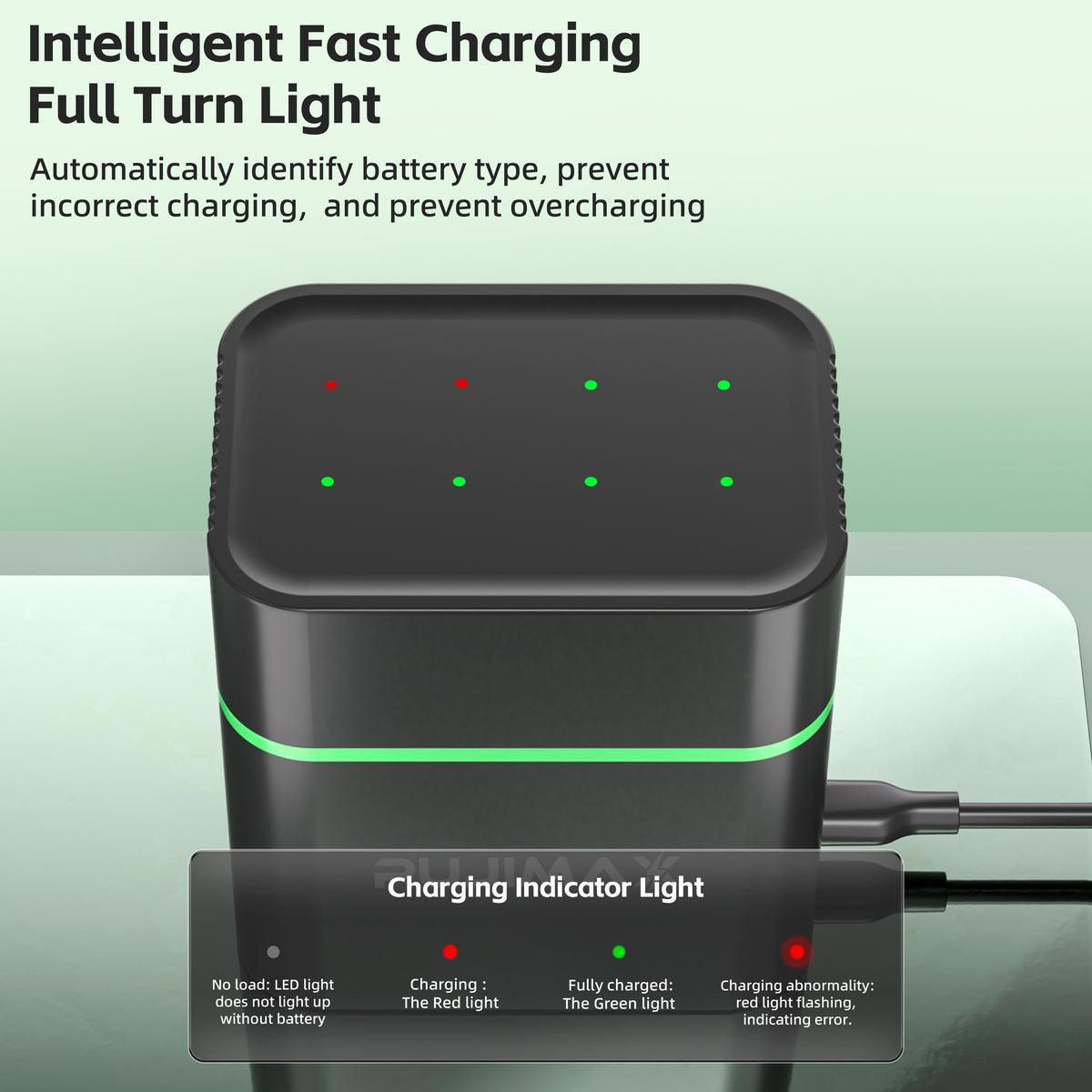 PUJIMAX PJ-L810 charging status indicator guide