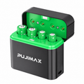 PUJIMAX PJ-L412 charging case with 2 AA and 2 AAA batteries on white background