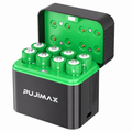 PUJIMAX PJ-L811 charging case with 8 AA batteries on white background