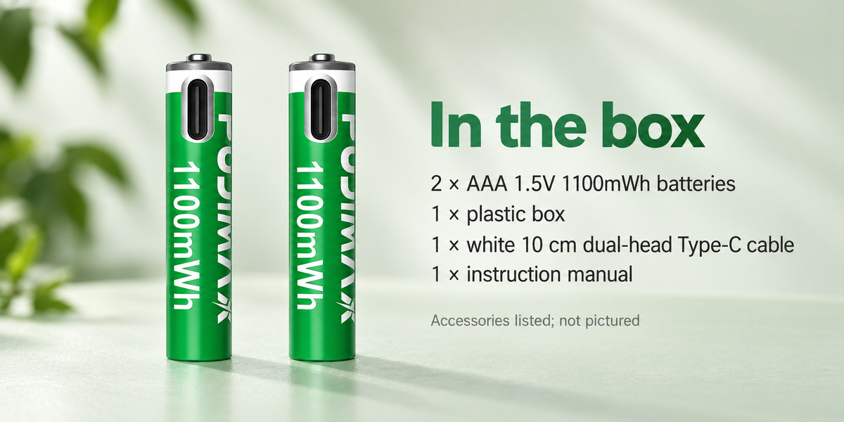 PJ-AAA 1.5V 1100mWh-TPC-GX2 — Product image 6