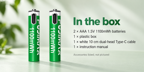 PJ-AAA 1.5V 1100mWh-TPC-GX2 — Product image 6