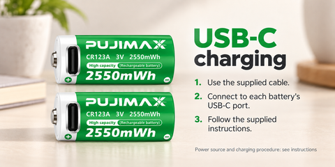 PJ-CR123A 3V 2550mWh-TPC-GX2 — Product image 3