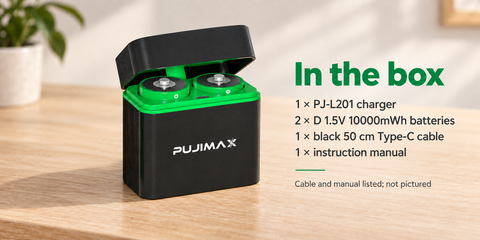 PJ-L201+D 1.5V 10000mWh-TPC X2 — Product image 6