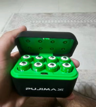 Customer holding a charging case